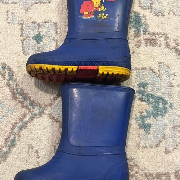 Vintage Winnie The Pooh Rainboots Toddler Size 8 - Picture 3 of 4